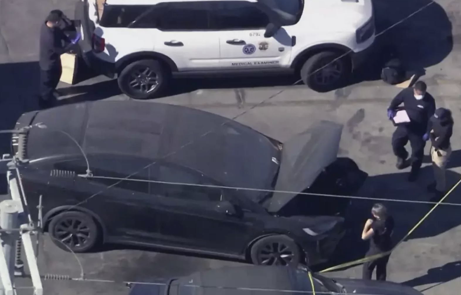 Tesla belonging to D4vd