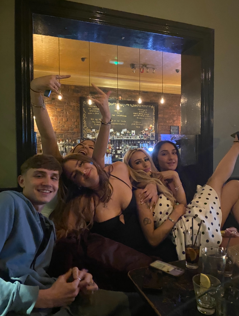 a bar with students from the university of liverpool a russell group uni