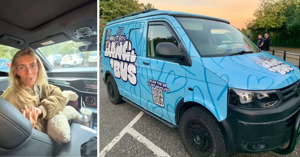 bonnie blue and the bus in hyde park