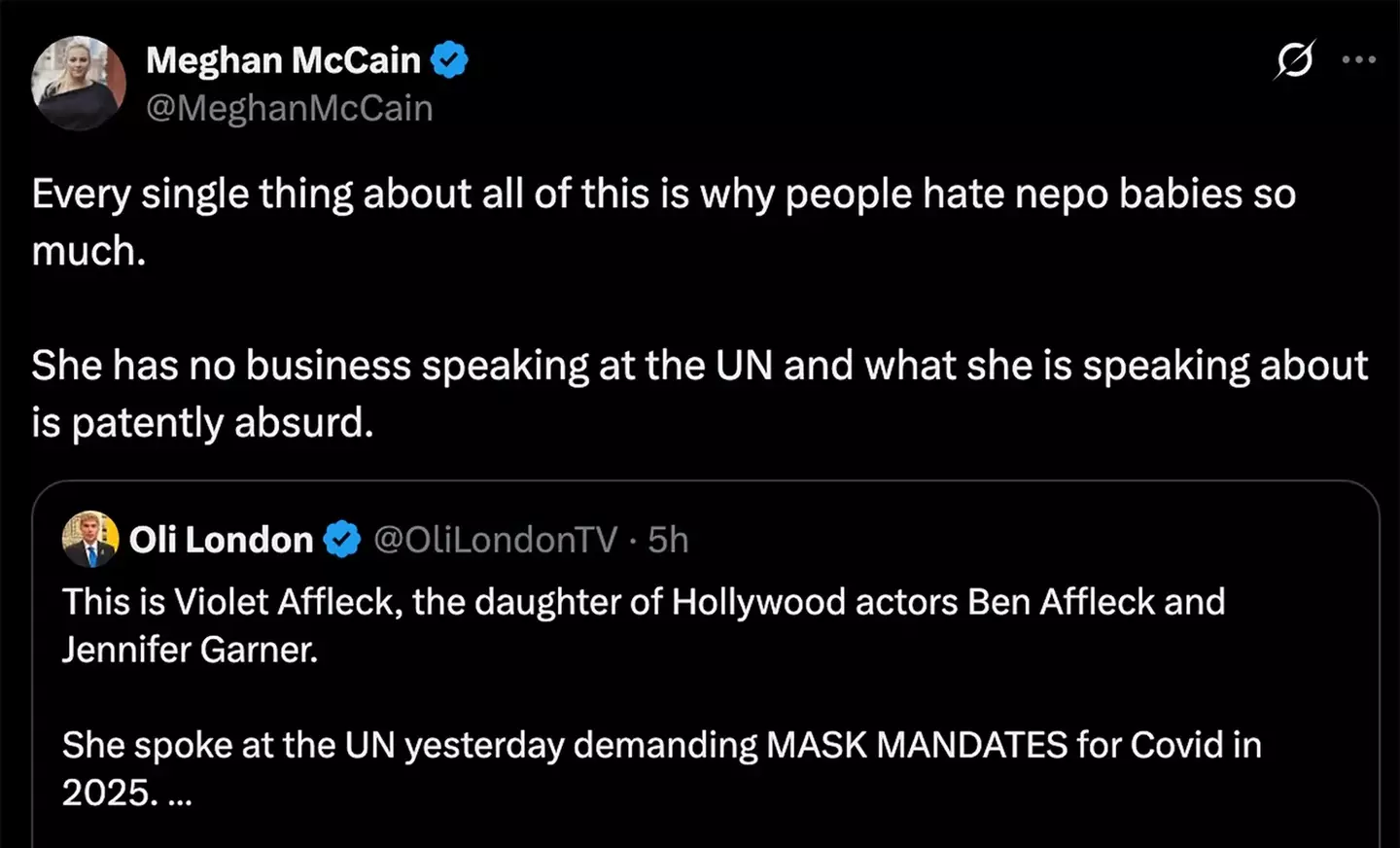 Ben Affleck daughter Violet mask