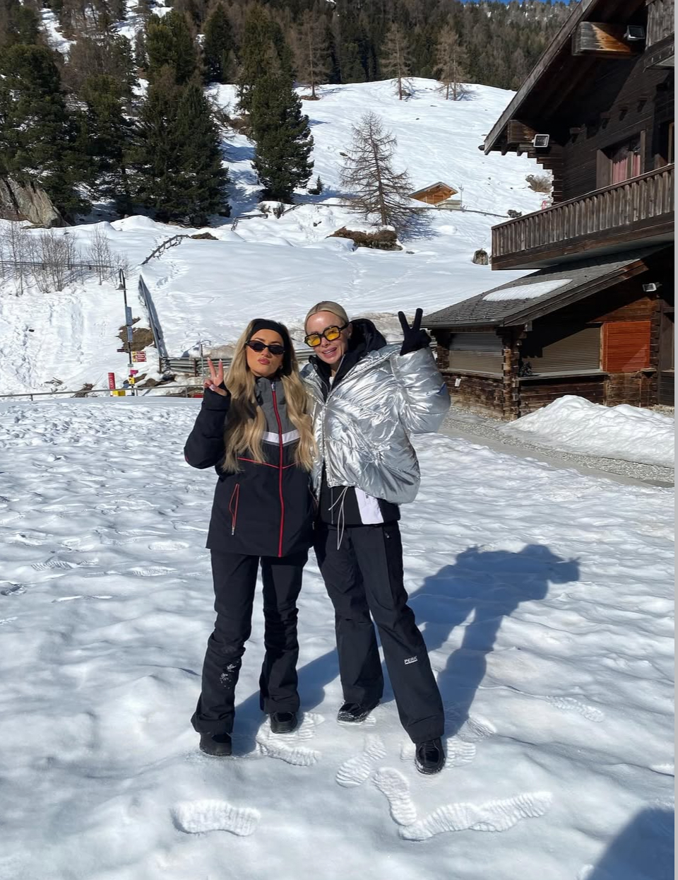 Leigh and Leah on their honeymoon