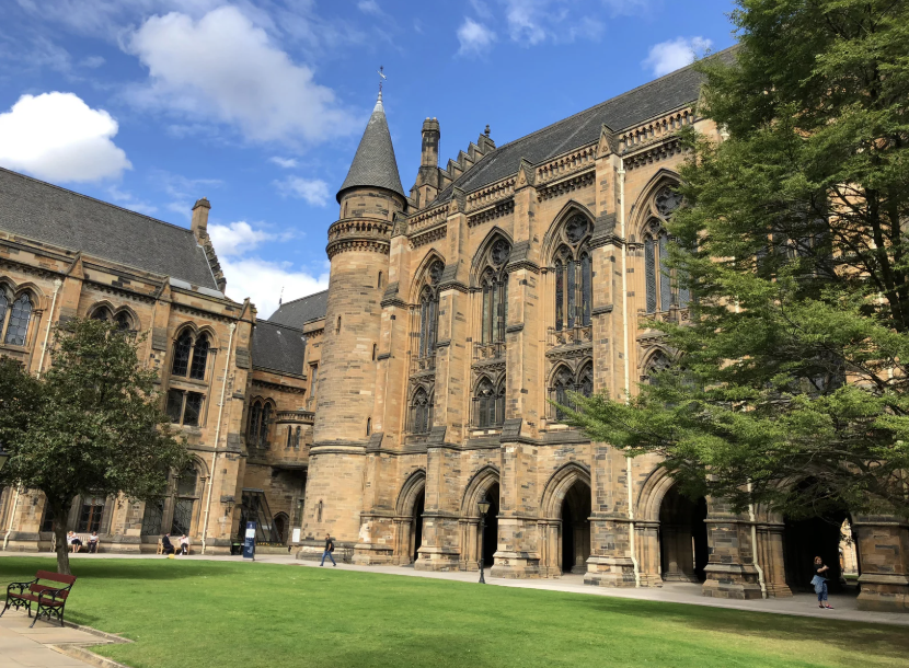 The University of Glasgow, where student Ethan Scott Brown received his grades in error 