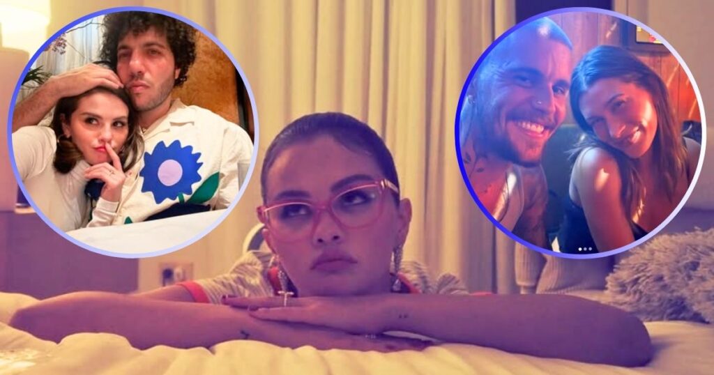 selena gomez and benny blanco then justin biber and hailey bieber