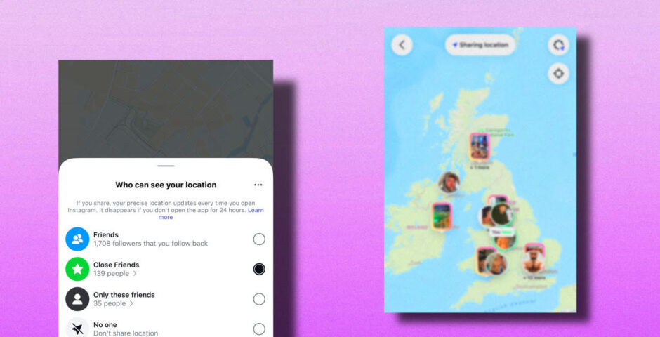 Instagram Maps UK update