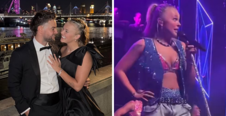 JoJo Siwa and Chris Hughes