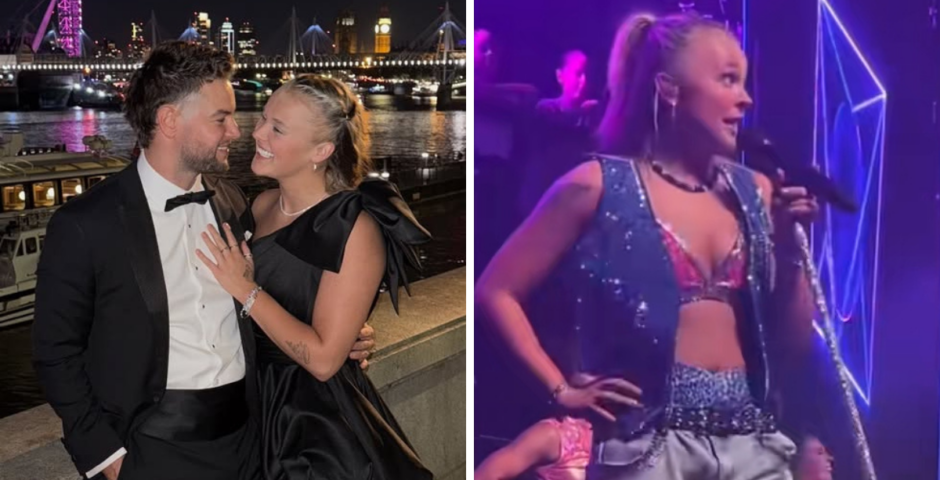 JoJo Siwa and Chris Hughes