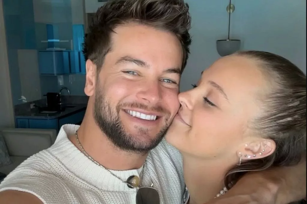 Chris Hughes and JoJo Siwa 