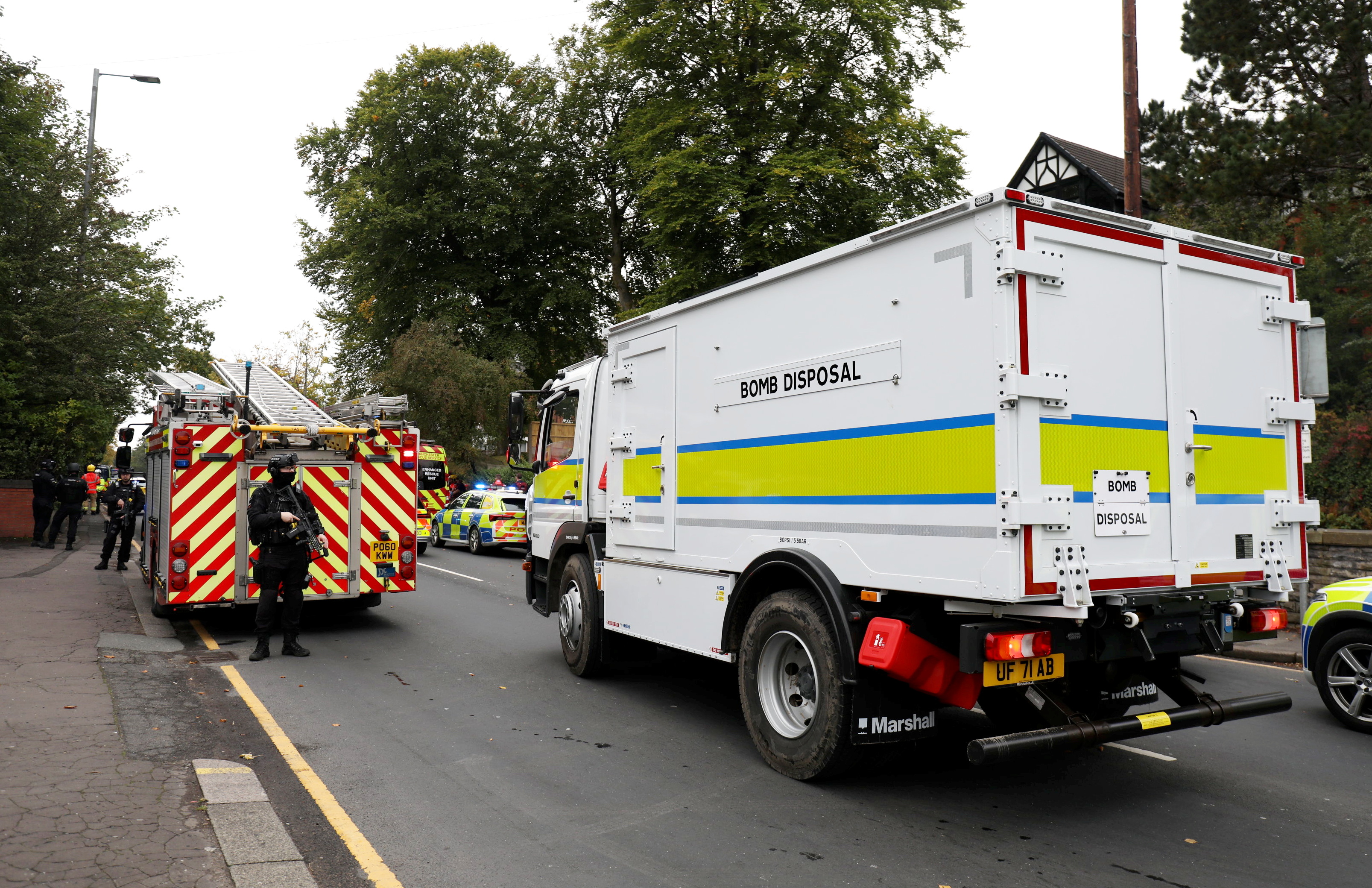 manchester synagogue attack police
