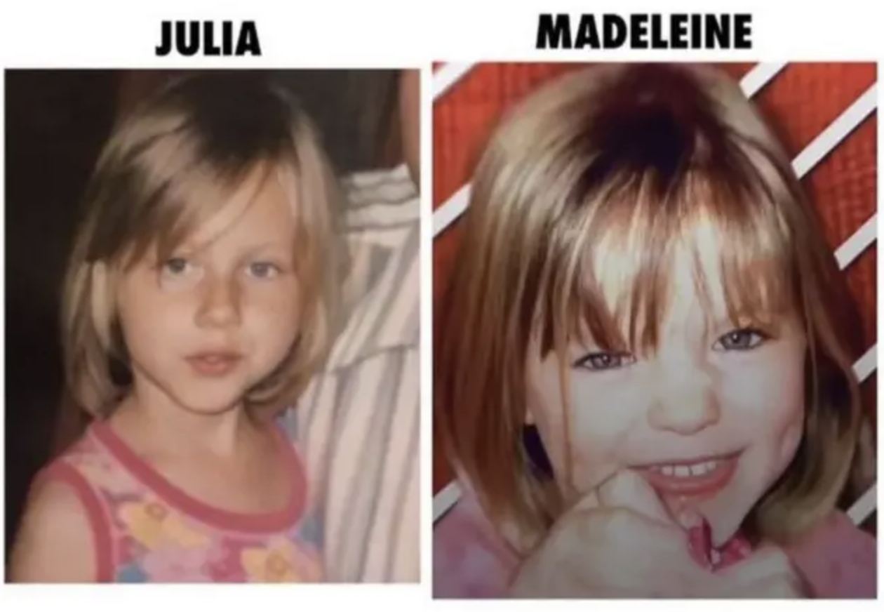 Julia Wandelt thinks she is Madeleine McCann