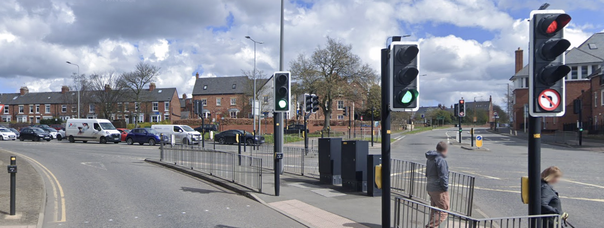 Neville's Cross in Durham, where student Olivier Bojda was found dead by his housemates