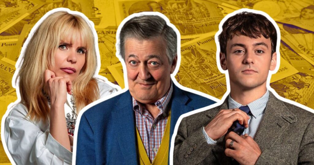 paloma faith stephen fry and tom daley from the celebrity traitors
