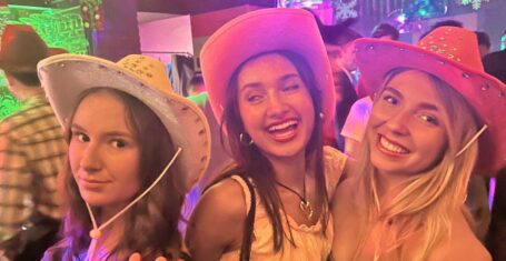 uk students from the university of leeds on a night out