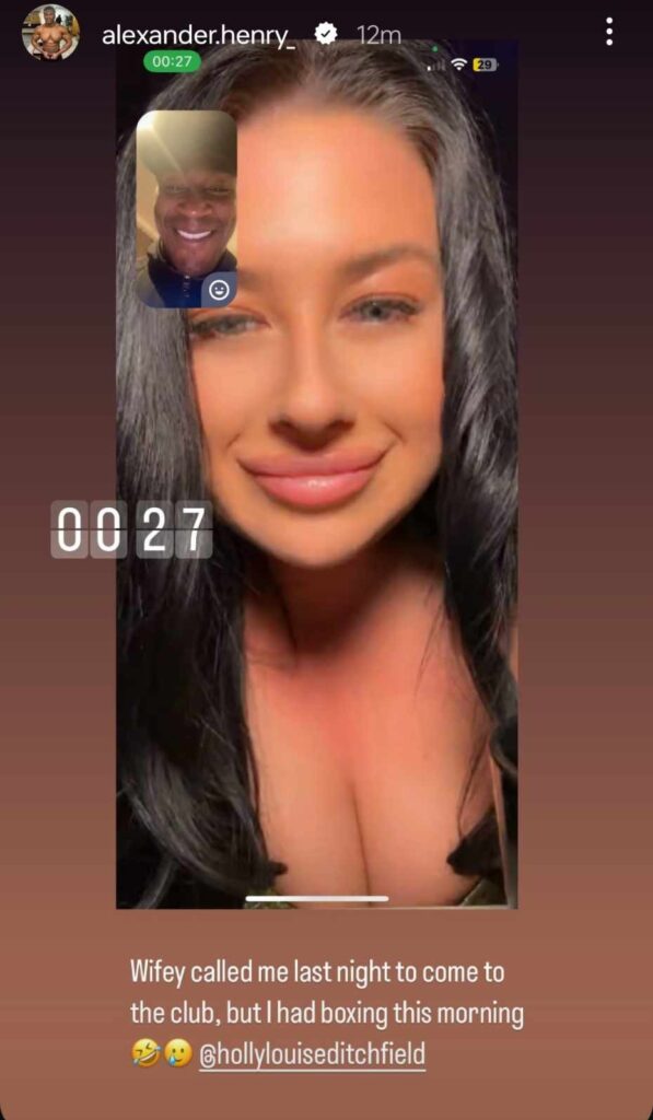 holly facetiming alex from mafs