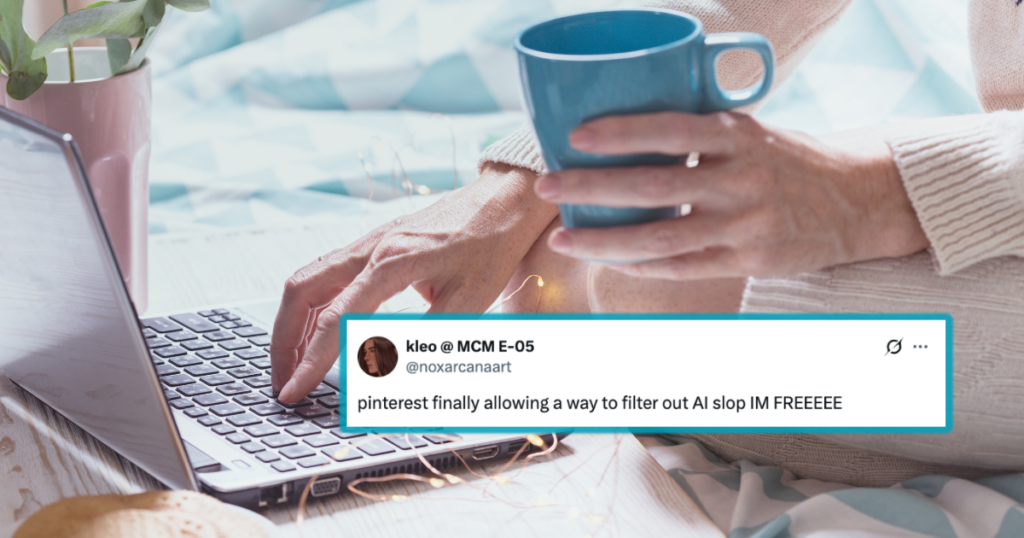 How to filter out AI on Pinterest