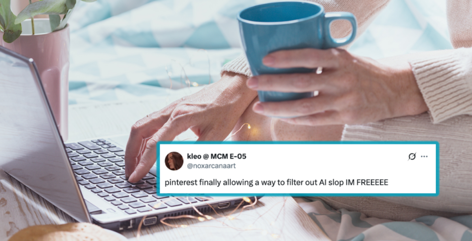 How to filter out AI on Pinterest