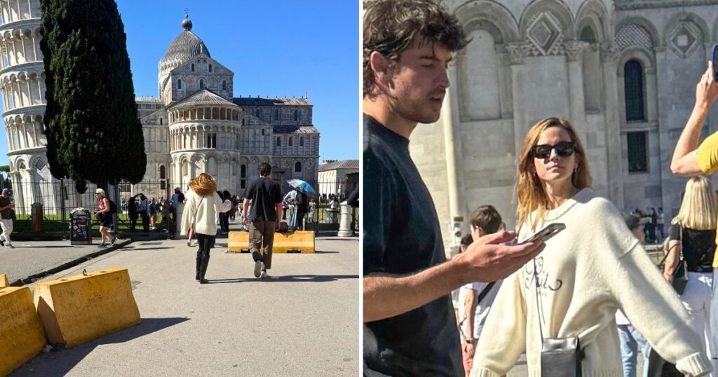 the harry potter actor emma watson on holiday in italy with unknown man