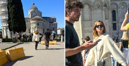 the harry potter actor emma watson on holiday in italy with unknown man