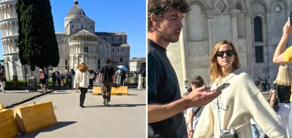 the harry potter actor emma watson on holiday in italy with unknown man