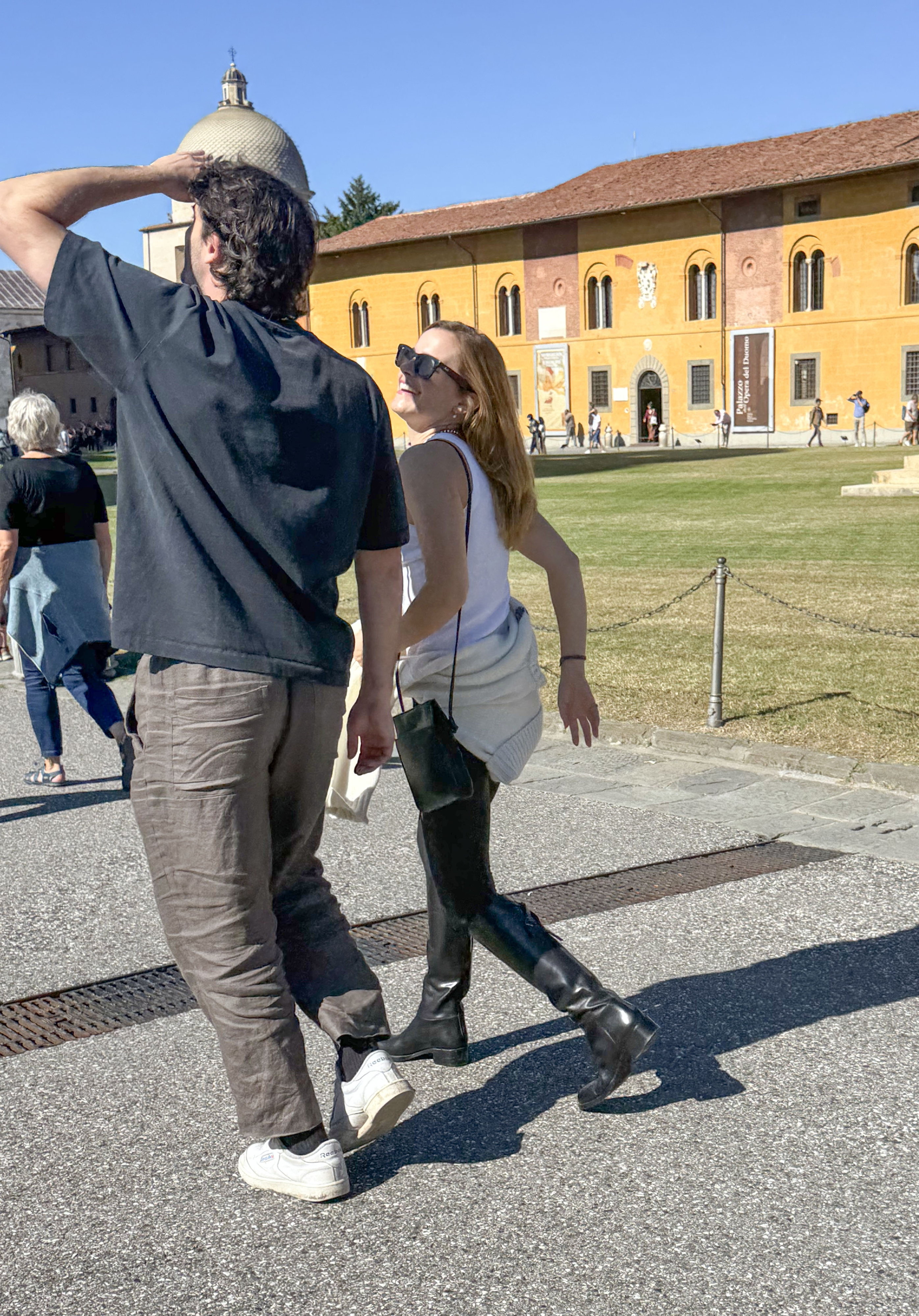 emma watson with unknown man in italy