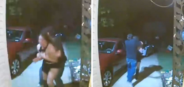 Police woman abducted CCTV
