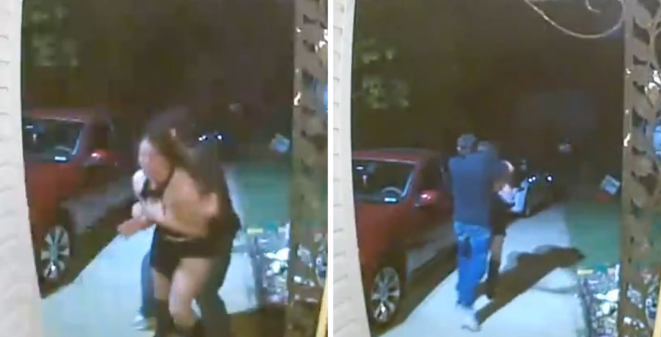 Police woman abducted CCTV