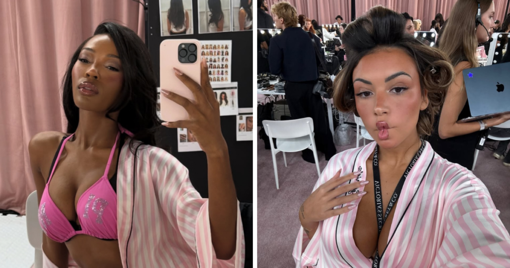 quenand alex consani influencers victoria's secret fashion show