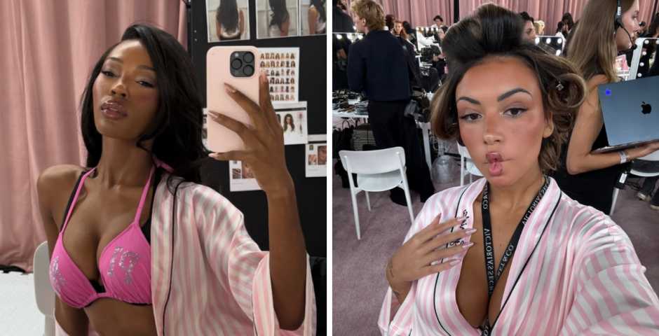 quenand alex consani influencers victoria's secret fashion show