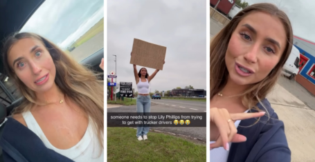 Lily Phillips videos from latest viral stunt