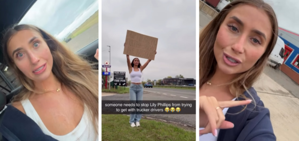 Lily Phillips videos from latest viral stunt