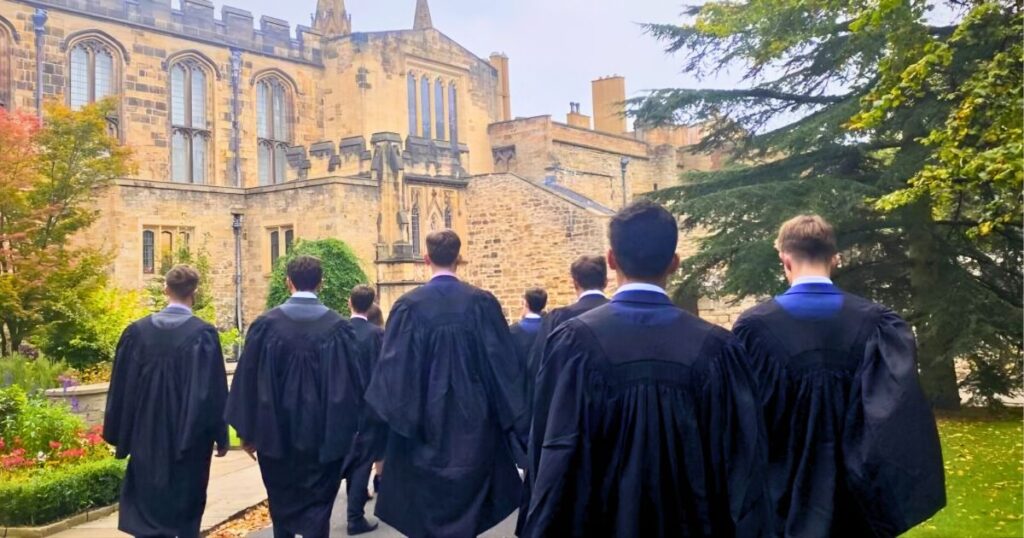 uk univeristy students i think graduating at durham university