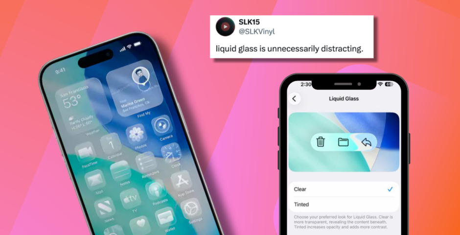 Apple iOS 26 liquid glass settings