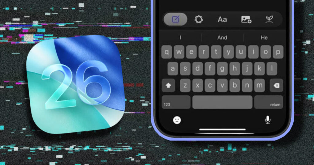 iOS 26 typos