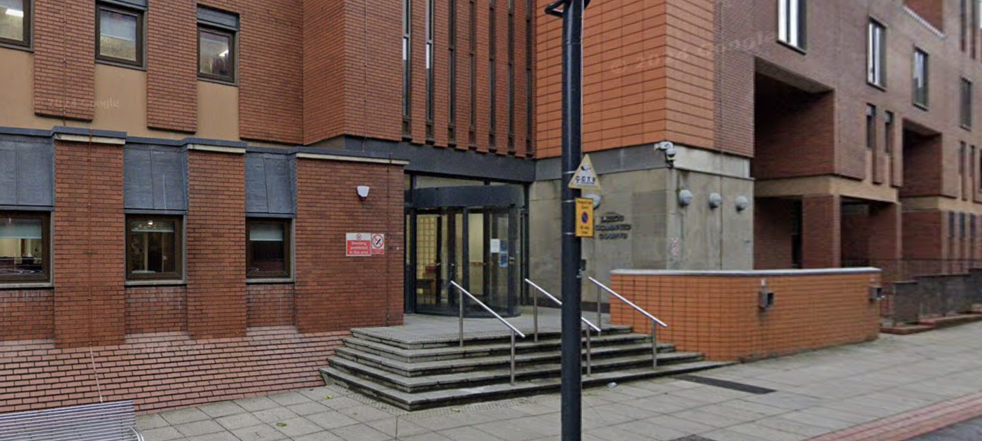 Leeds Crown Court, where the two Leeds students were jailed