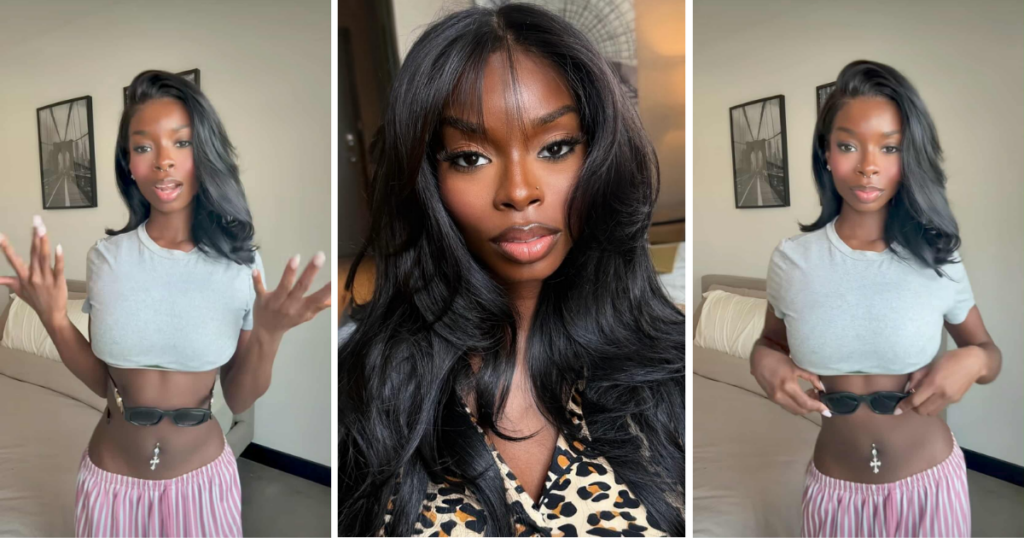 Love Island USA Olandria sunglasses waist