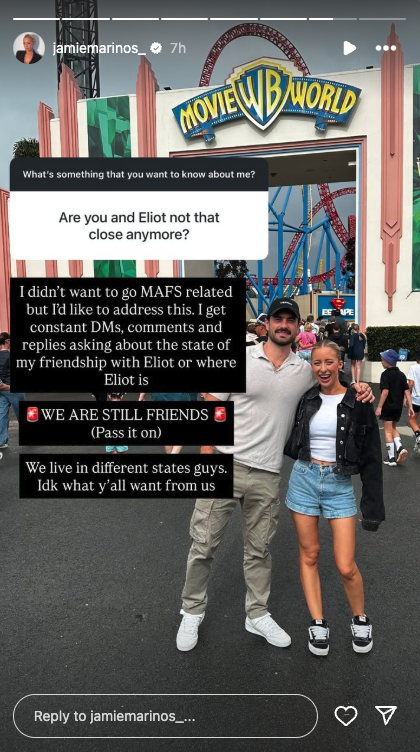 mafs australia 2025 jamie and eliot still together as friends