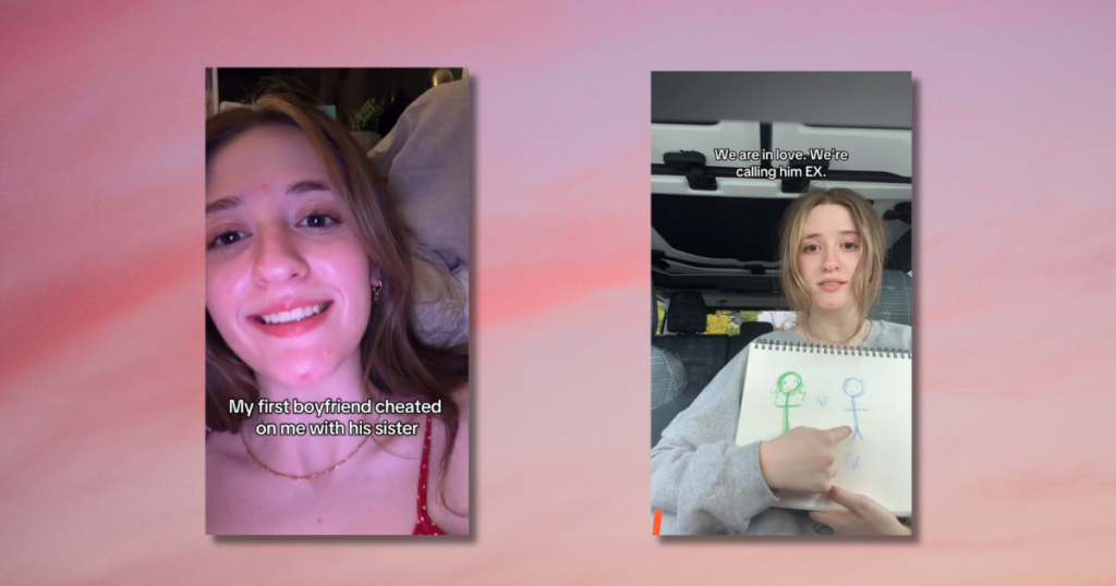 TikTok influencer ex cheated sister clip