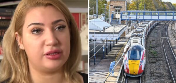 university student amira and the train on which the stabbings took place on saturday