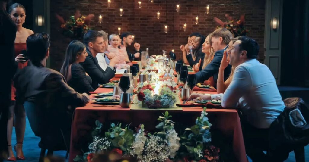 a mafs uk 2025 dinner party at which john had a health scare