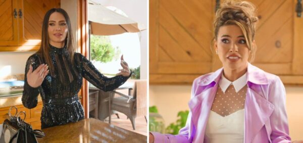 selling sunset chrishell and sandra in the middle of an argument