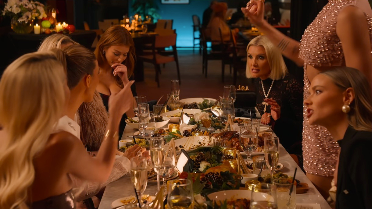 amanza selling sunset party arguing