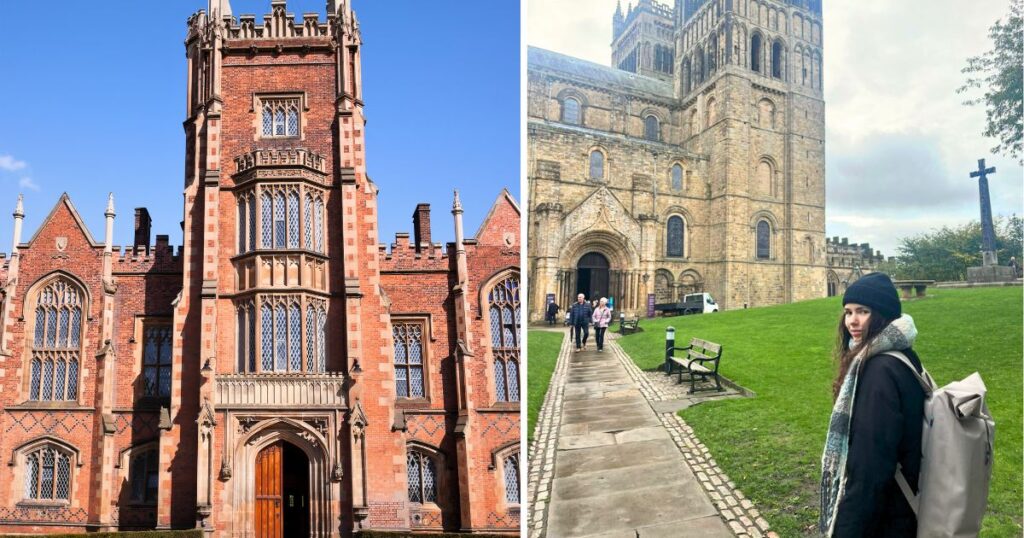 queen's university belfast and a durham university student two russell group universities that are cutting lots of jobs