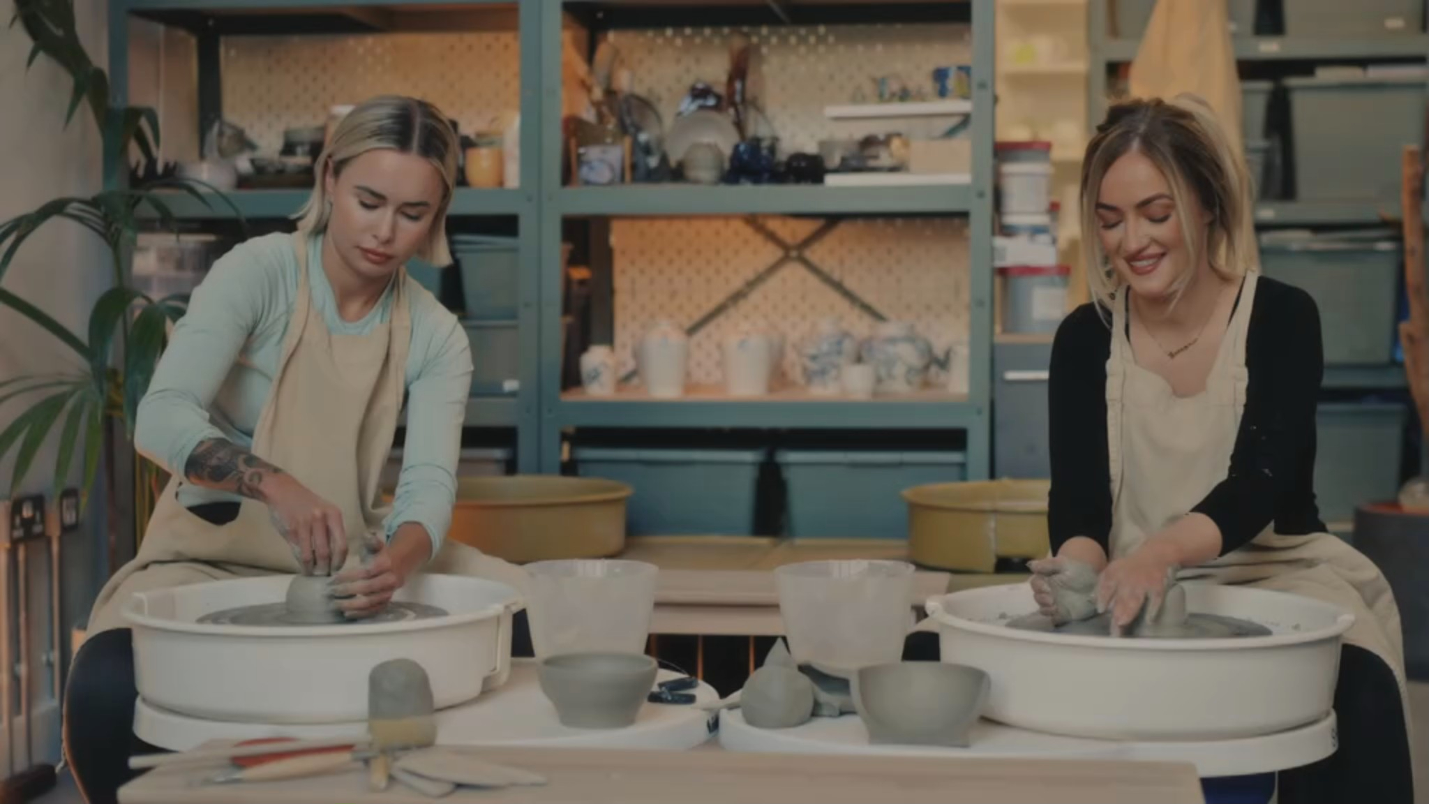 Leigh and Leah on their date during MAFS UK 2025