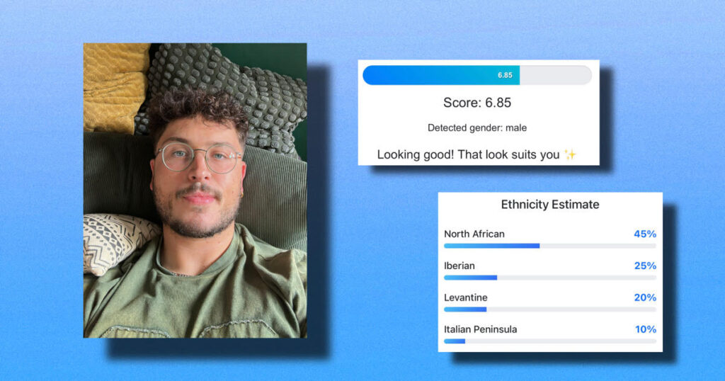 AI rates attractiveness