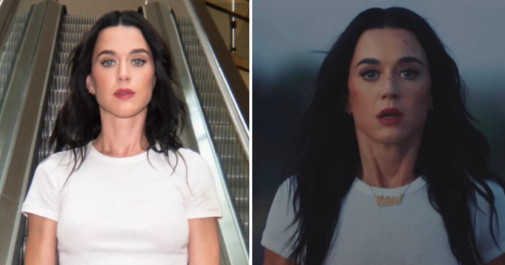 Katy Perry split bandaids