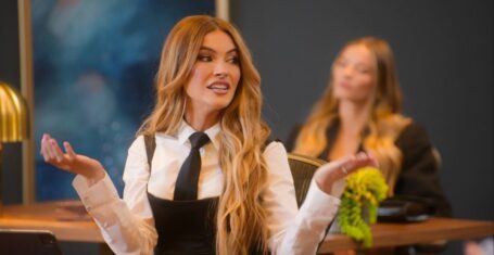 chrishell selling sunset season nine staged scenes