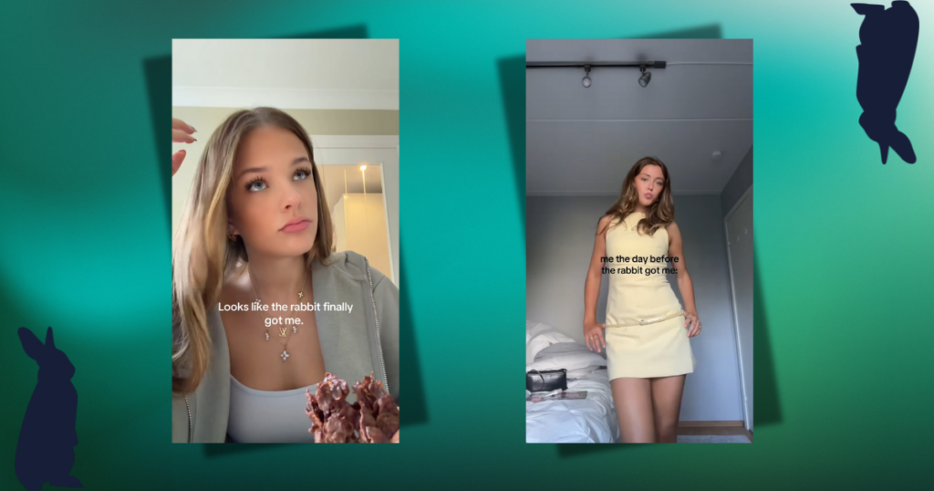 Rabbit got me TikTok trend means