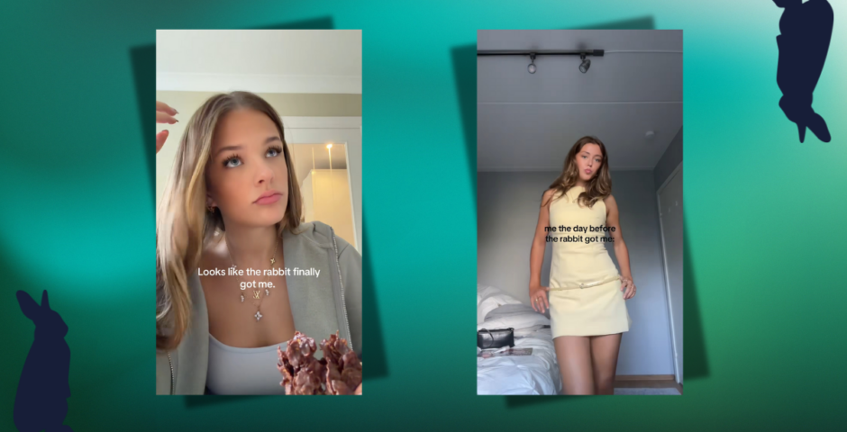 Rabbit got me TikTok trend means