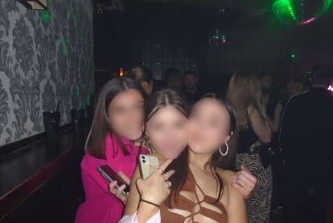 Three female Durham University students in a club, where sharking can be a common occurence