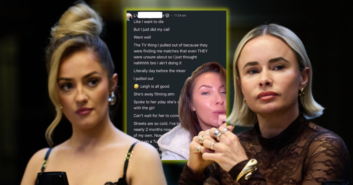 ‘Leaked texts’ from Leigh’s ex during MAFS UK make her marriage to Leah even messier