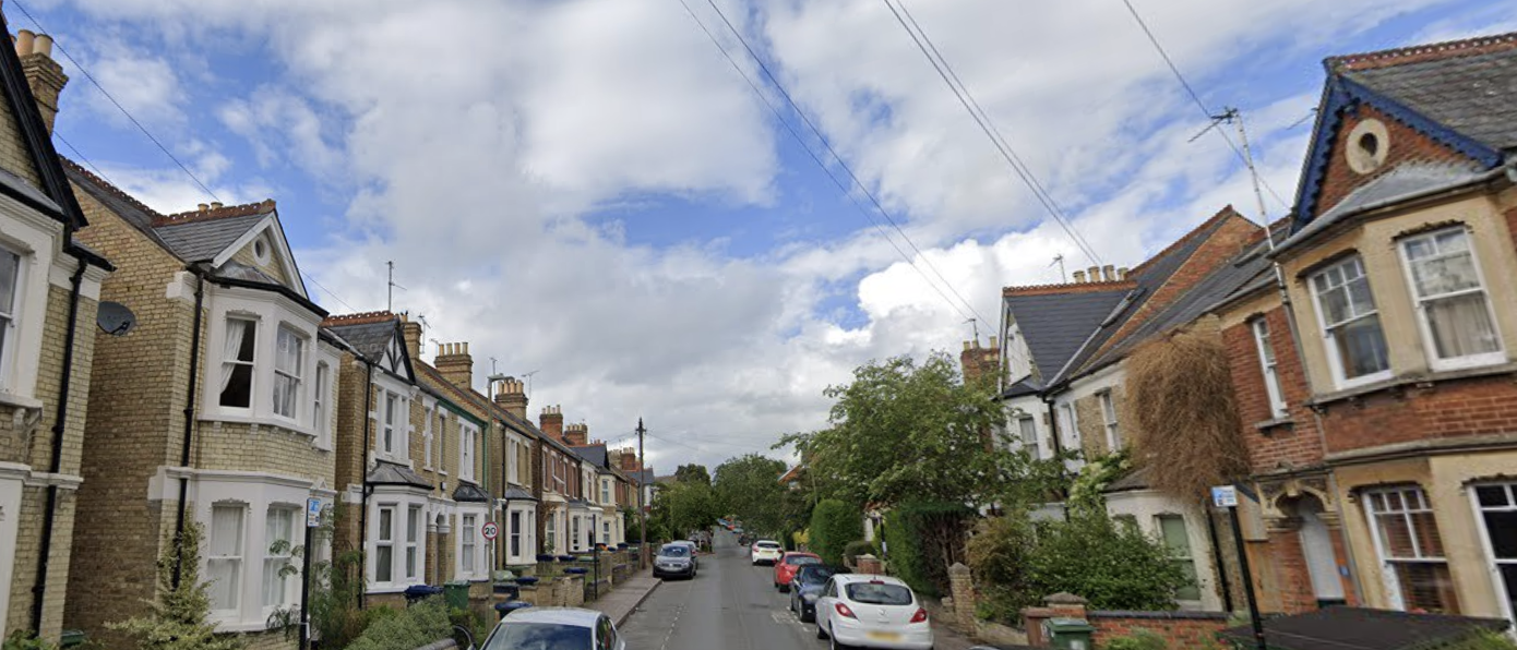 Southfield Road in Oxford, where Oxford Brookes student Harry died